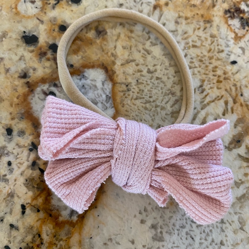 Caden one blush bow